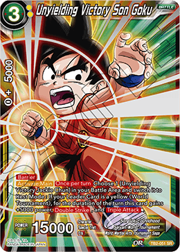 Unyielding Victory Son Goku - World Martial Arts Tournament - Super Rare - TB2-051