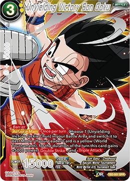 Unyielding Victory Son Goku (SPR) - World Martial Arts Tournament - Special Rare - TB2-051