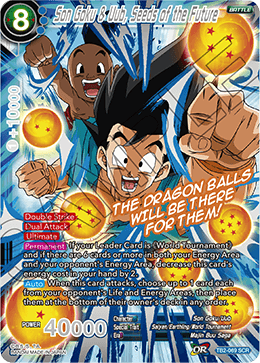 Son Goku & Uub, Seeds of the Future - World Martial Arts Tournament - Secret Rare - TB2-069