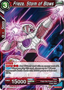 Frieza, Storm of Blows - Clash of Fates - Rare - TB3-003