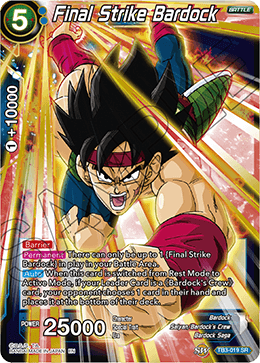 Final Strike Bardock - Clash of Fates - Super Rare - TB3-019