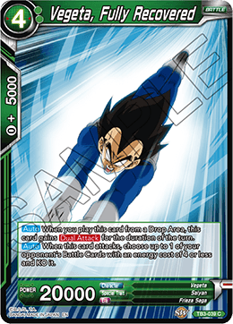 Vegeta, Fully Recovered - Clash of Fates - Common - TB3-039