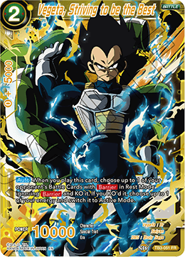 Vegeta, Striving to be the Best - Clash of Fates - Feature Rare - TB3-051