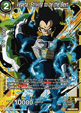 Vegeta, Striving to be the Best - Mythic Booster - Rare - TB3-051