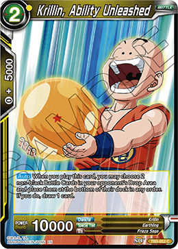 Krillin, Ability Unleashed - Clash of Fates - Common - TB3-052
