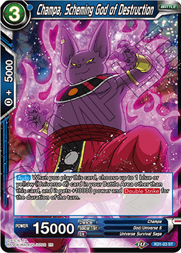 Champa, Scheming God of Destruction - Assault of the Saiyans - Starter Rare - XD1-03