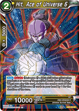 Hit, Ace of Universe 6 - Assault of the Saiyans - Starter Rare - XD1-05
