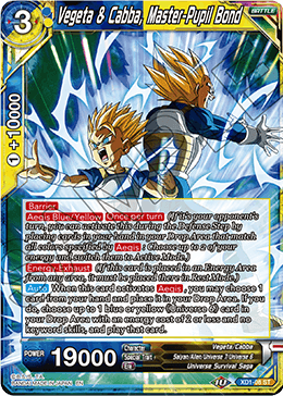 Vegeta & Cabba, Master-Pupil Bond - Assault of the Saiyans - Starter Rare - XD1-08