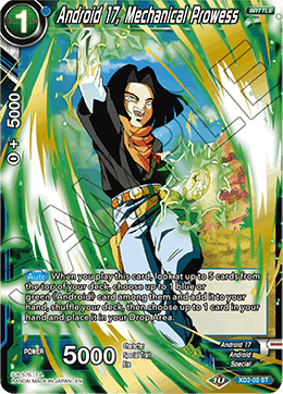 Android 17, Mechanical Prowess - Malicious Machinations - Starter Rare - XD2-02