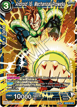 Android 16, Mechanical Prowess - Malicious Machinations - Starter Rare - XD2-04