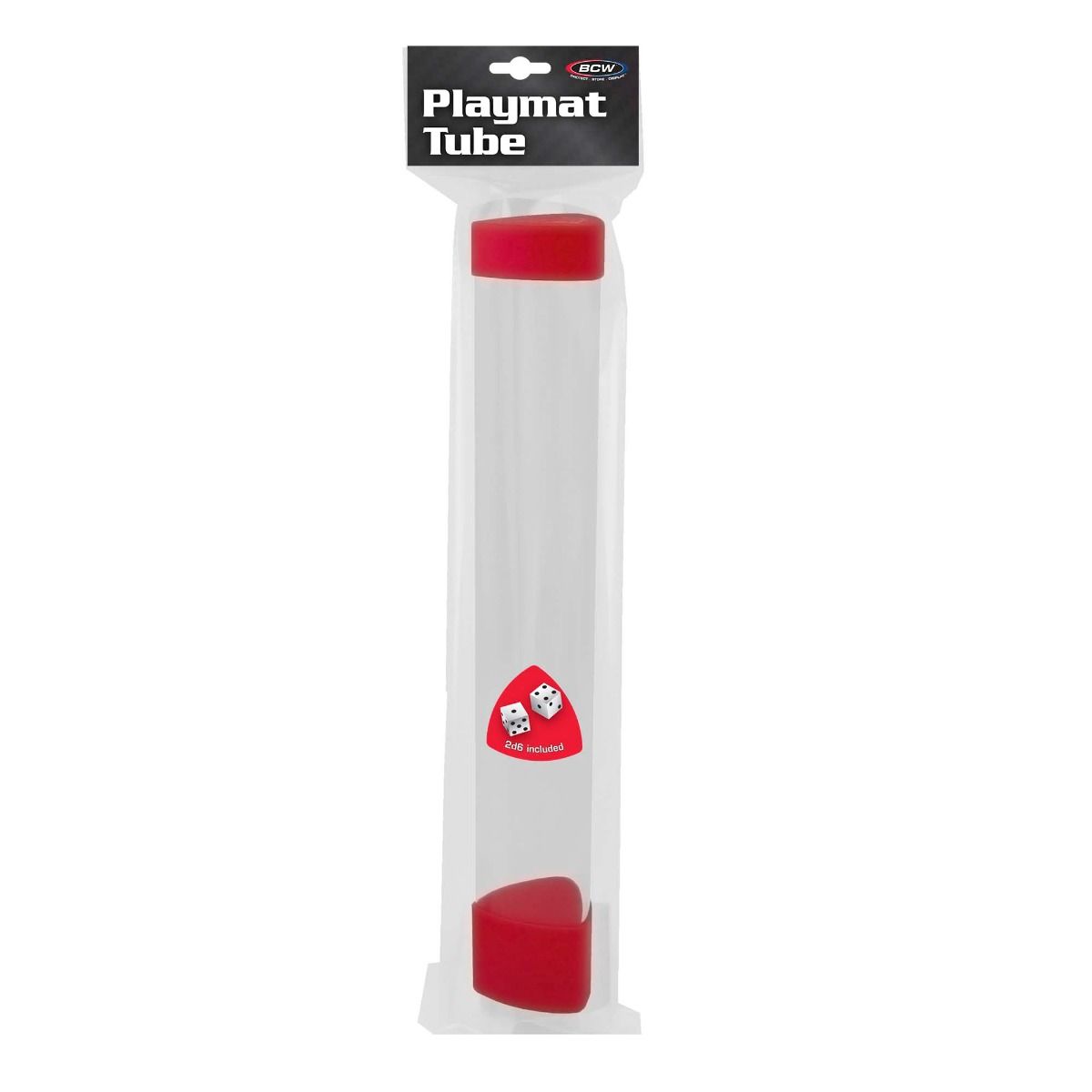 Playmat Tube with Dice Cap - Red