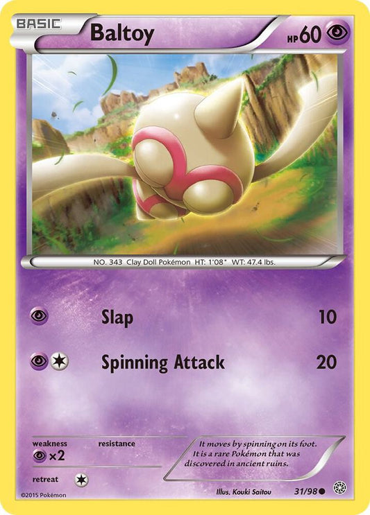 Baltoy (31) - XY - Ancient Origins - Common - 31/98
