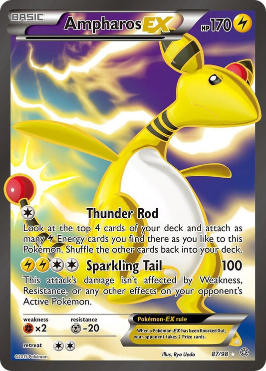 Ampharos EX (87 Full Art) - XY - Ancient Origins - Ultra Rare - 87/98