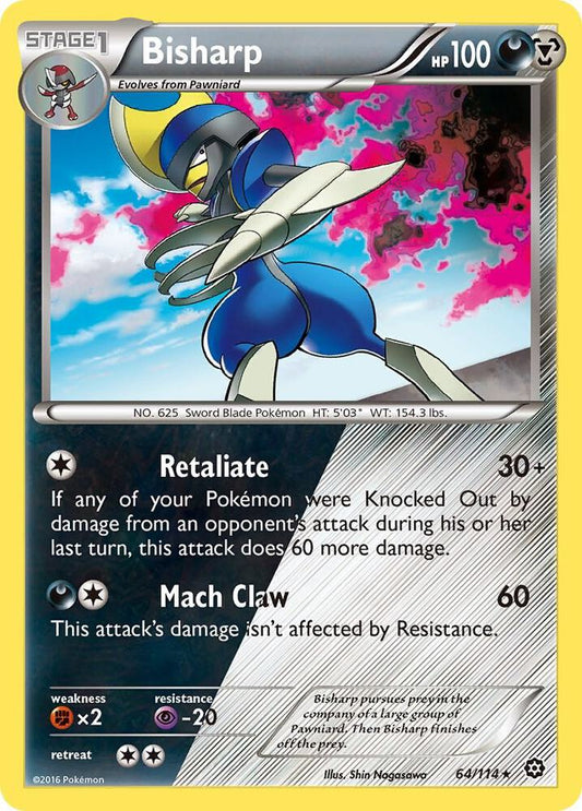 Bisharp - XY - Steam Siege - Holo Rare - 64/114