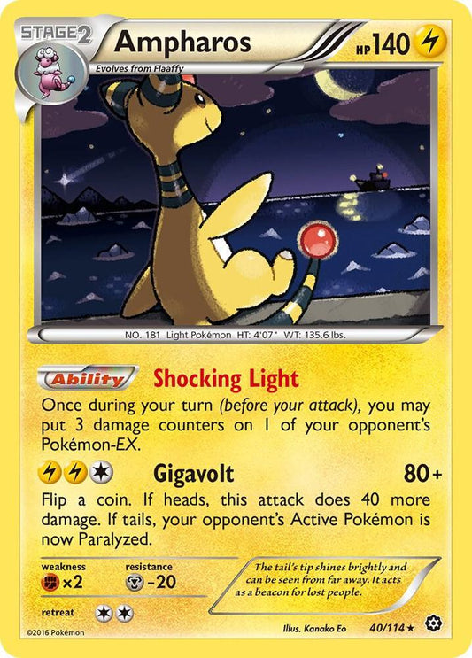 Ampharos - XY - Steam Siege - Holo Rare - 40/114