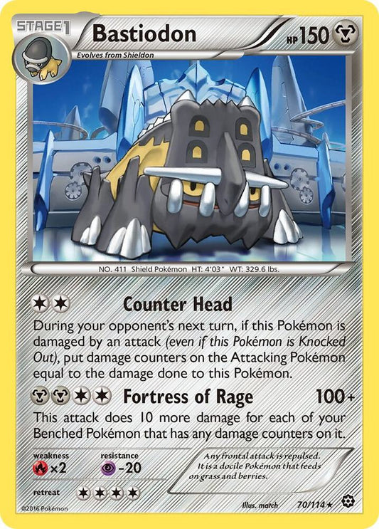 Bastiodon - XY - Steam Siege - Rare - 70/114