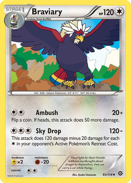 Braviary - XY - Steam Siege - Uncommon - 93/114
