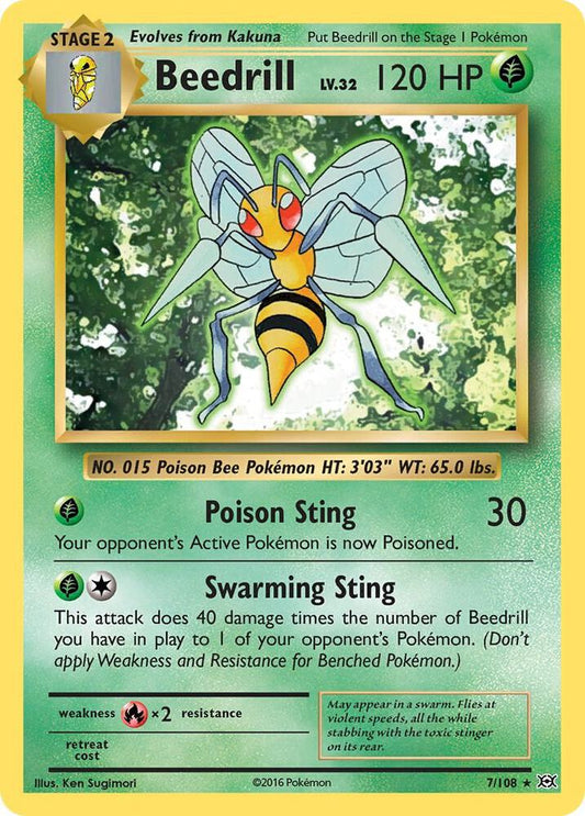 Beedrill - XY - Evolutions - Rare - 7/108