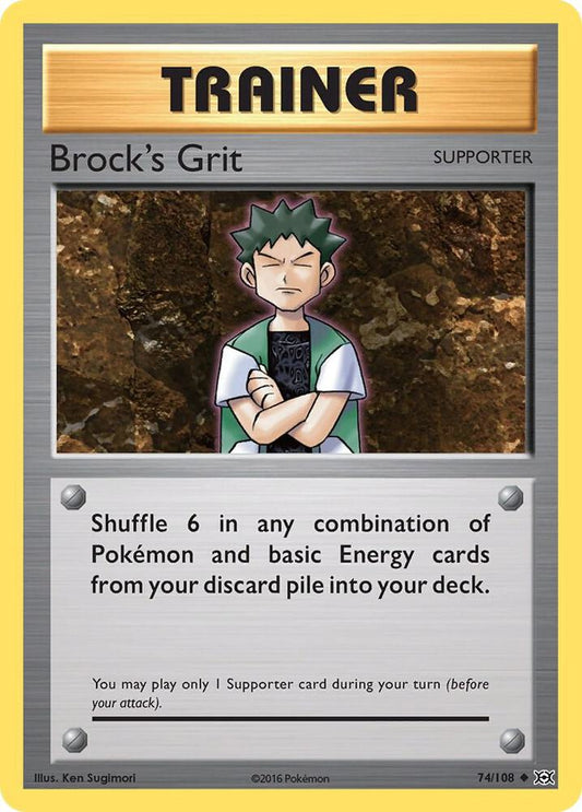 Brock's Grit - XY - Evolutions - Uncommon - 74/108