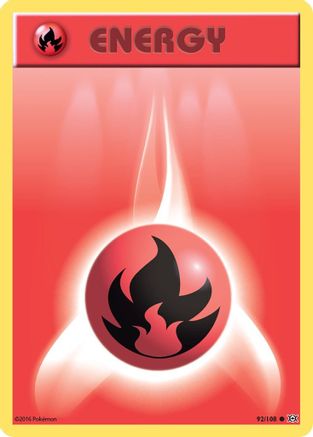 Fire Energy - XY - Evolutions - Common - 92