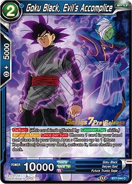 Goku Black, Evil's Accomplice - Assault of the Saiyans Pre-Release Cards - Common - BT7-044_PR