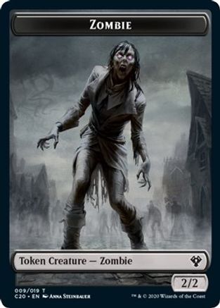 Human Soldier (004) // Zombie Double-sided Token - Commander 2020 - T -