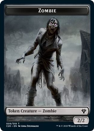 Human Soldier (003) // Zombie Double-sided Token - Commander 2020 - T -