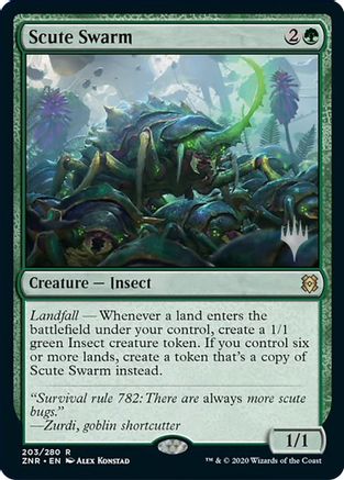 Scute Swarm - Promo Pack: Zendikar Rising - R - 203
