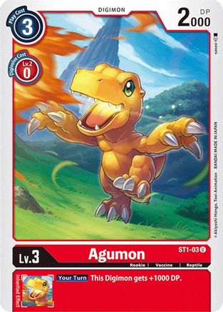 Agumon - Starter Deck 01: Gaia Red - Uncommon - ST1-03 U