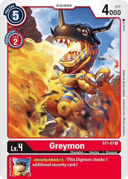 Greymon - Starter Deck 01: Gaia Red - Uncommon - ST1-07 U
