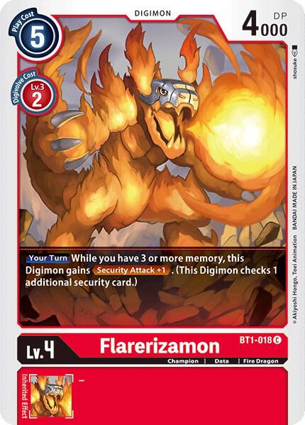 Flarerizamon - Release Special Booster - Common - BT1-018 C