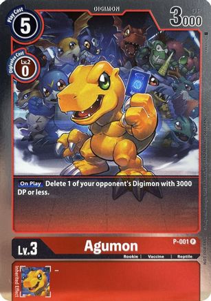 Agumon - P-001 - Digimon Promotion Cards - Promo - P-001 P