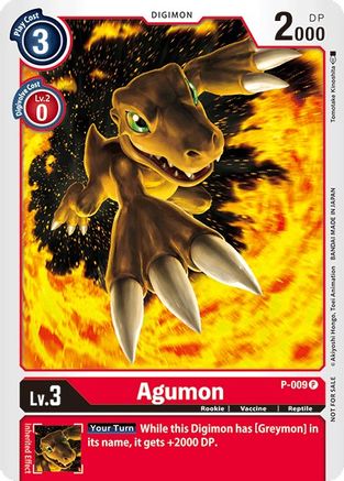 Agumon - P-009 - Digimon Promotion Cards - Promo - P-009 P