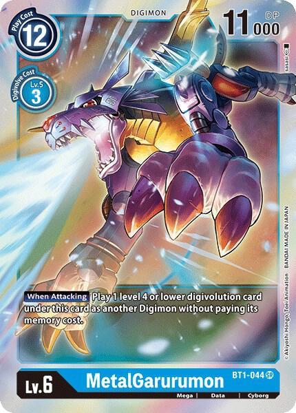 MetalGarurumon - BT1-044 - Release Special Booster 1.0 - Super Rare - BT1-044 SR