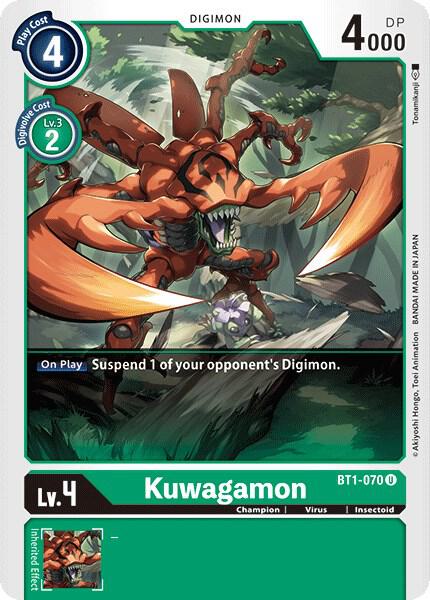 Kuwagamon - Release Special Booster - Uncommon - BT1-070 U