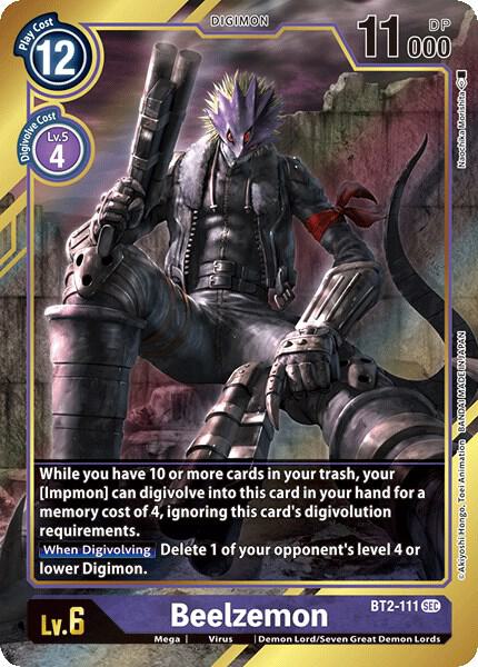 Beelzemon (Alternate Art) - Release Special Booster - Secret Rare - BT2-111 SEC