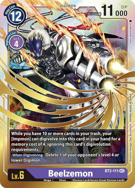 Beelzemon - Release Special Booster - Secret Rare - BT2-111 SEC