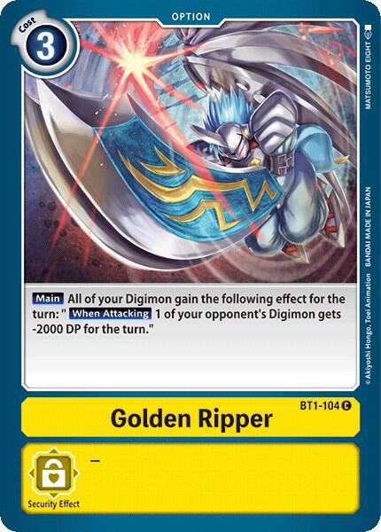 Golden Ripper - Release Special Booster - Common - BT1-104 C