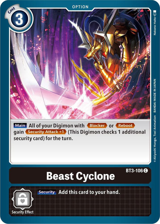 Beast Cyclone - Release Special Booster - Common - BT3-106 C