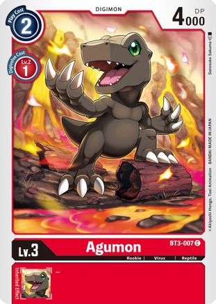 Agumon - BT3-007 - Release Special Booster - Common - BT3-007 C