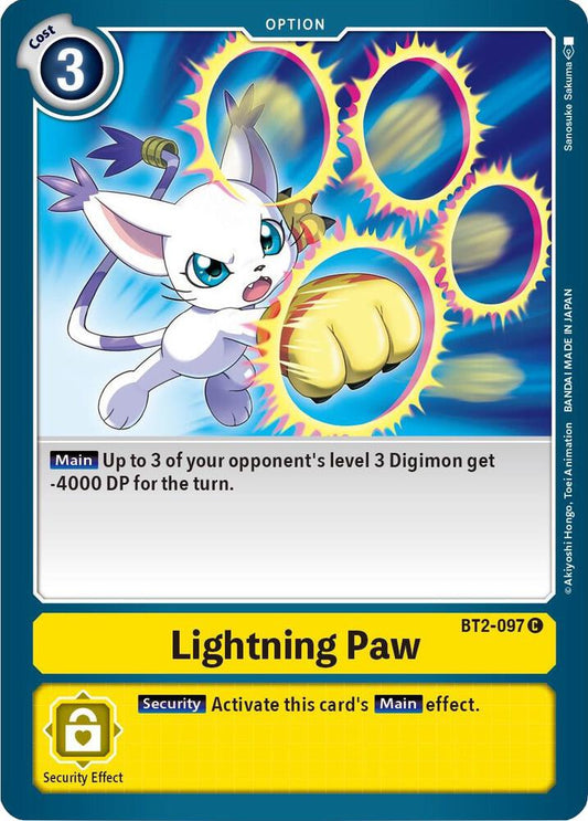 Lightning Paw - Release Special Booster - Common - BT2-097 C