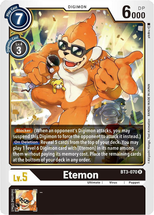 Etemon - Release Special Booster - Rare - BT3-070 R