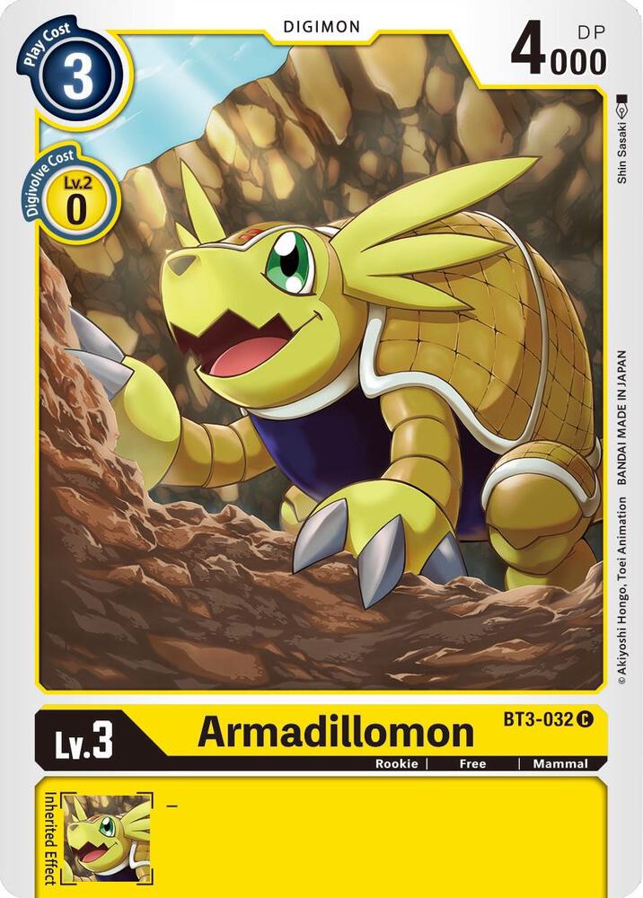 Armadillomon - BT3-032 - Release Special Booster - Common - BT3-032 C