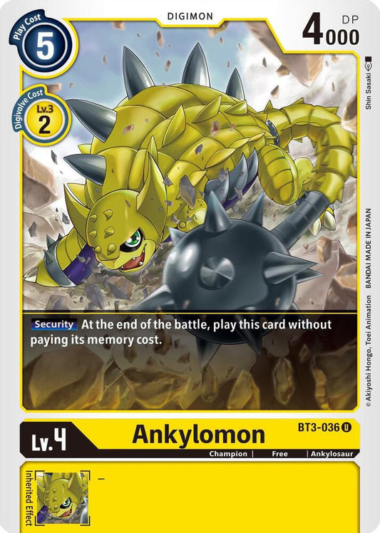 Ankylomon - Release Special Booster - Uncommon - BT3-036 U