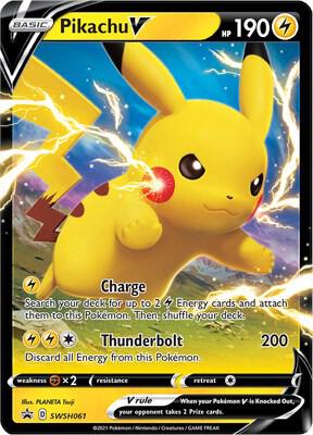 Pikachu V - SWSH061 - SWSH: Sword & Shield Promo Cards - Promo - SWSH061