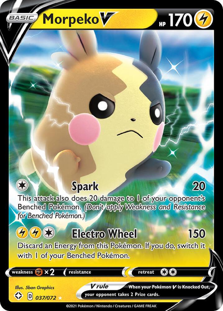 Morpeko V - Shining Fates - Ultra Rare - 037/072