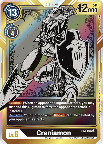 Craniamon (Alternate Art) - Release Special Booster - Super Rare - BT3-075 SR