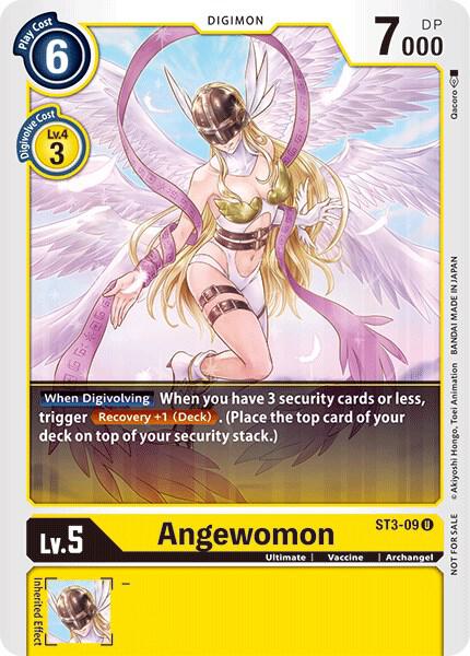 Angewomon - ST3-09 (Tamer Battle Pack 1) - Starter Deck 03: Heaven's Yellow - Promo - ST3-09 U