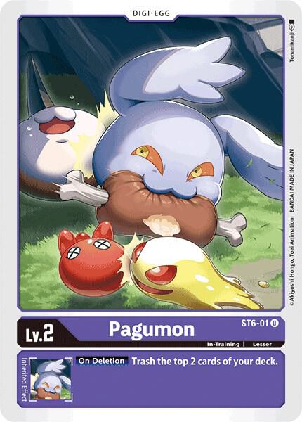 Pagumon - Starter Deck 06: Venomous Violet - Uncommon - ST6-01 U