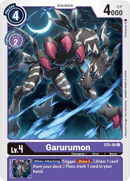Garurumon - Starter Deck 06: Venomous Violet - Common - ST6-06 C
